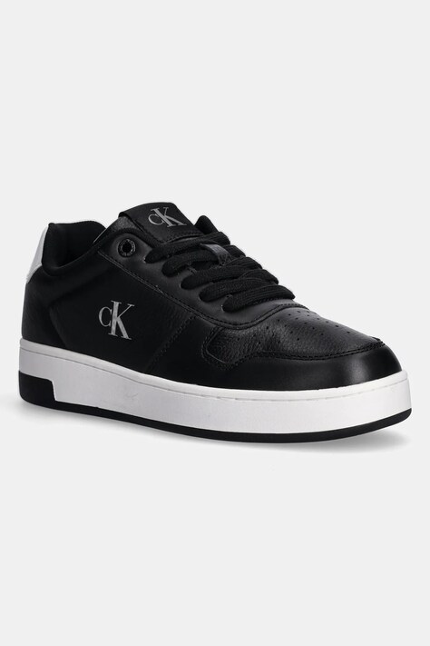 Sneakers boty Calvin Klein Jeans BASKET CUPSOLE LOW MG černá barva, YW0YW01765