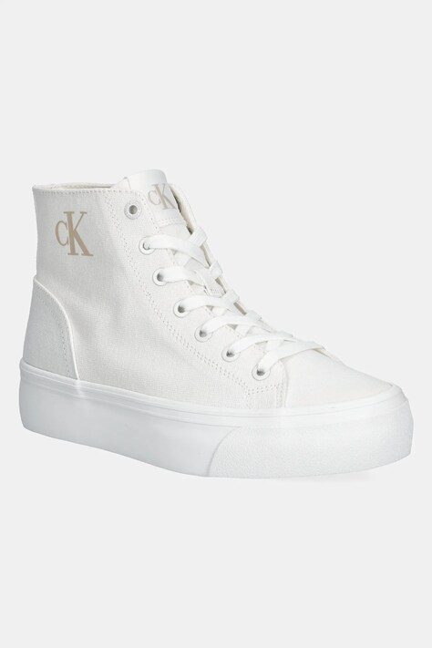 Кеды Calvin Klein Jeans VULC FLATFORM MID CV MG женские цвет белый YW0YW01764