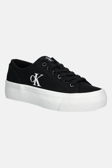 Calvin Klein Jeans teniși VULC FLATFORM LOW CV MG femei, culoarea negru, YW0YW01763