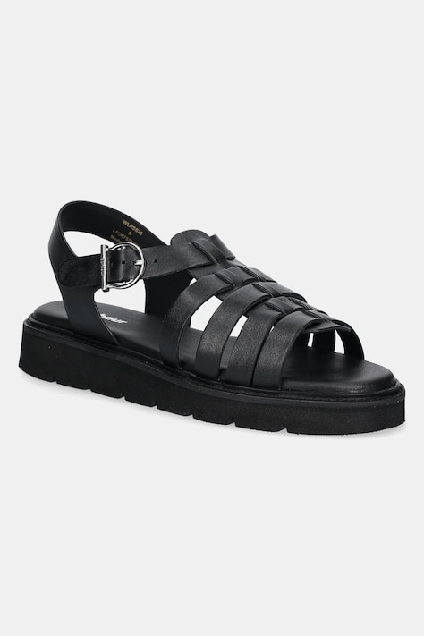 Kožené sandále Barbour Otterburn dámske, čierna farba, LFO0757BK51