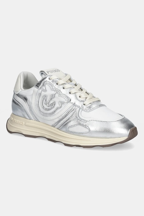 Tenisky Pinko Zoe stříbrná barva, SS0087 P085 ZZF