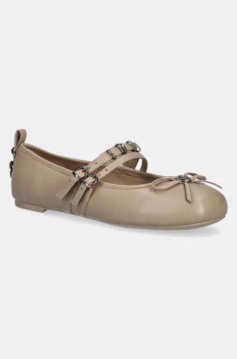 Pinko ballerine in pelle Gioia colore beige  SD0297 P003 I35