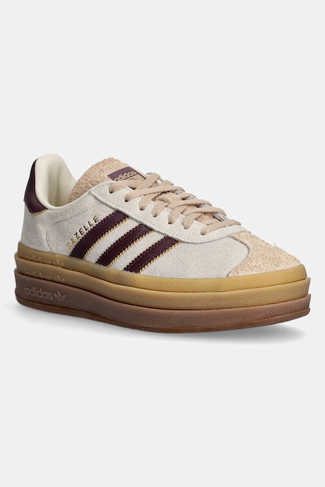 adidas Originals sneakers din piele Gazelle Bold culoarea bej, JQ5127