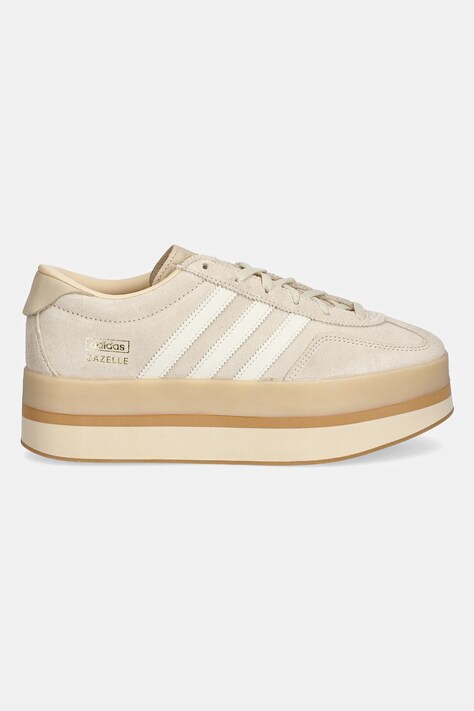 Замшеві кросівки adidas Originals Gazelle Stack — SS25-OBD1DL, бежевий — фото 2
