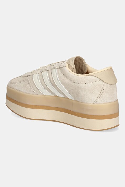 Замшеві кросівки adidas Originals Gazelle Stack — SS25-OBD1DL, бежевий — фото 3