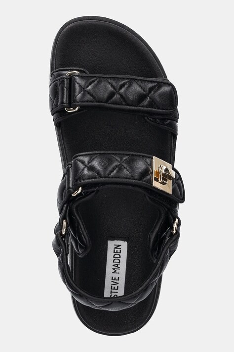 Steve Madden босоніжки жіночі шкіряні — SS25-OBD1FM, чорний — фото 4