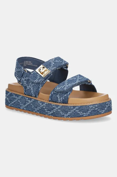 Steve Madden sandały Bigmona damskie kolor niebieski na platformie SM11003034