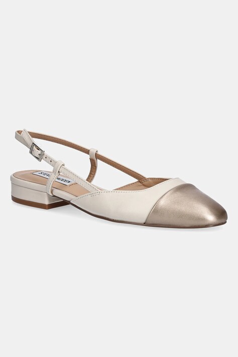Kožené baleríny Steve Madden Belinda béžová barva, s odkrytou patou, SM11002823