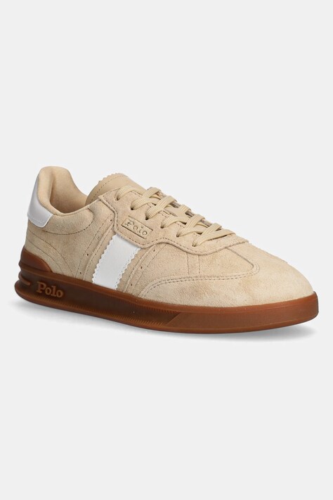 Polo Ralph Lauren sneakers din piele HTR Aera culoarea bej, 804956688