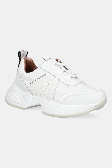 Alexander Smith sneakers din piele Marble femei, culoarea alb, ASBBMBW1008TWT