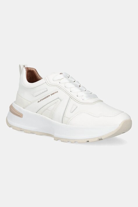Alexander Smith sneakers Liverpool femei, culoarea alb, ASBBLPW2047TWT