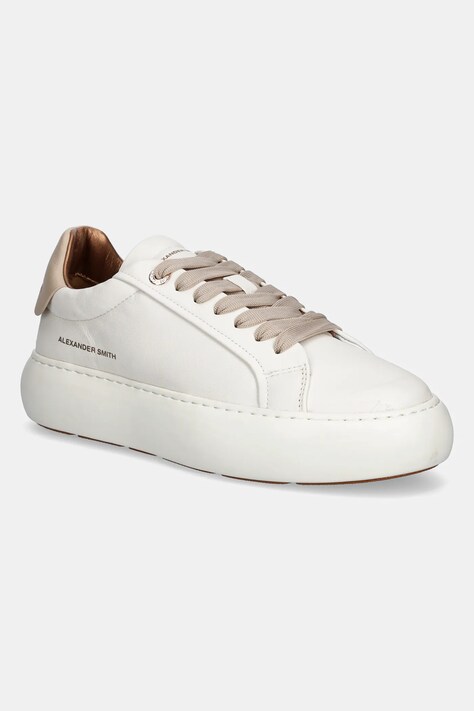 Kožené sneakers boty Alexander Smith Soho bílá barva, ASBBSOW3563WBE