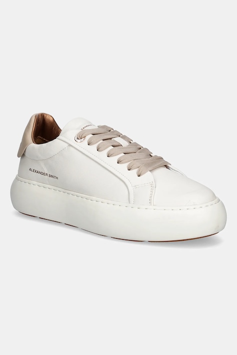 Kožené sneakers boty Alexander Smith Soho bílá barva, ASBBSOW3563WBE