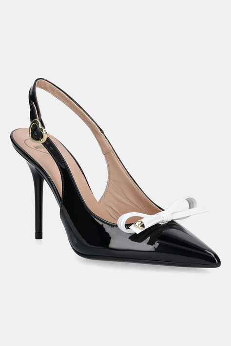 Lodičky Love Moschino černá barva, JA10069G1MIH100A