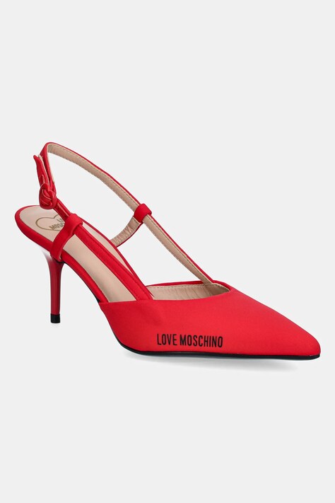 Lodičky Love Moschino červená barva, JA10627G1MIMX500