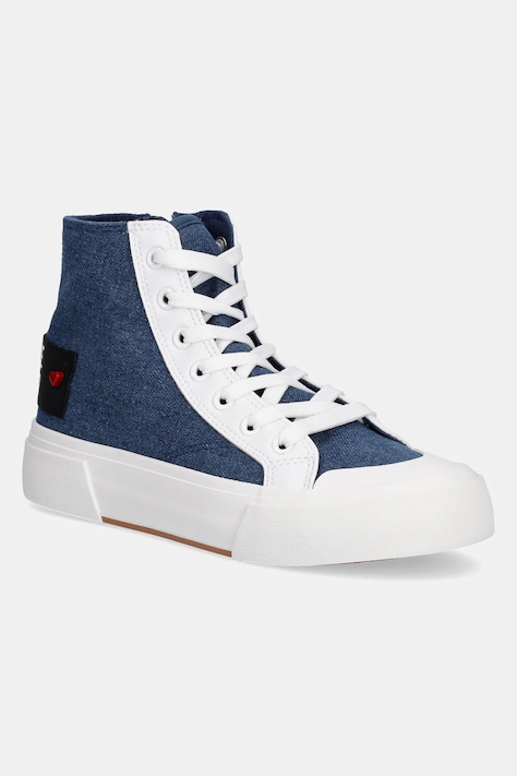 Високи кецове Love Moschino в тъмносиньо JA15022G1MJO5700