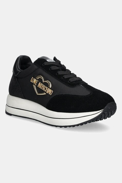 Tenisky Love Moschino černá barva, JA15074G1MINA00A