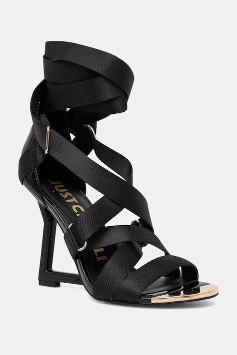 Sandály Just Cavalli černá barva, 78RA3S24ZSS65899