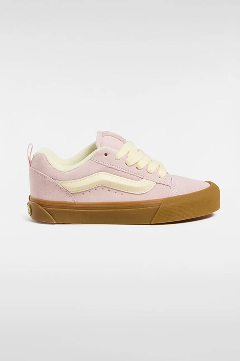 Semišové tenisky Vans Knu Skool růžová barva, VN000D6ZO3N1