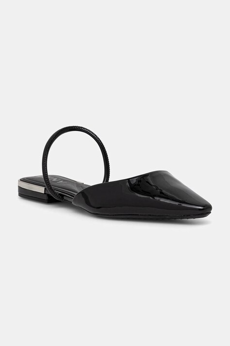 Baleríny Dkny Cabbi černá barva, s odkrytou patou, K1500146