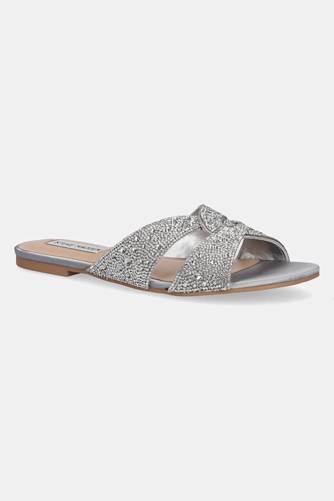 Šľapky Steve Madden Musa strieborná farba, SM11003835