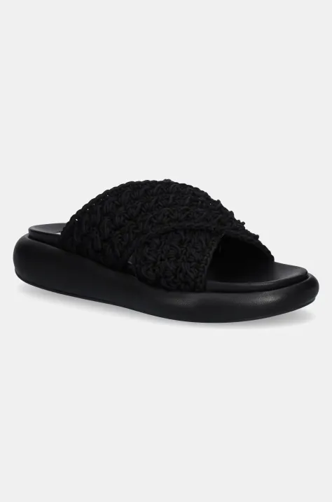 Steve Madden klapki Guideline damskie kolor czarny na platformie SM11003828