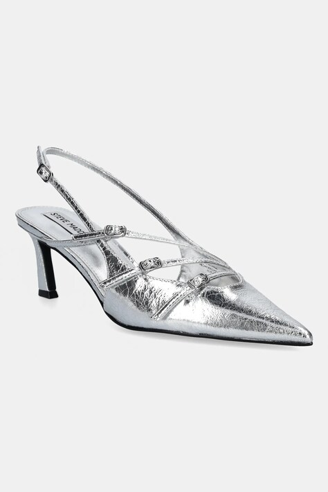 Steve Madden pantofi cu toc Liana culoarea argintiu, SM11003386