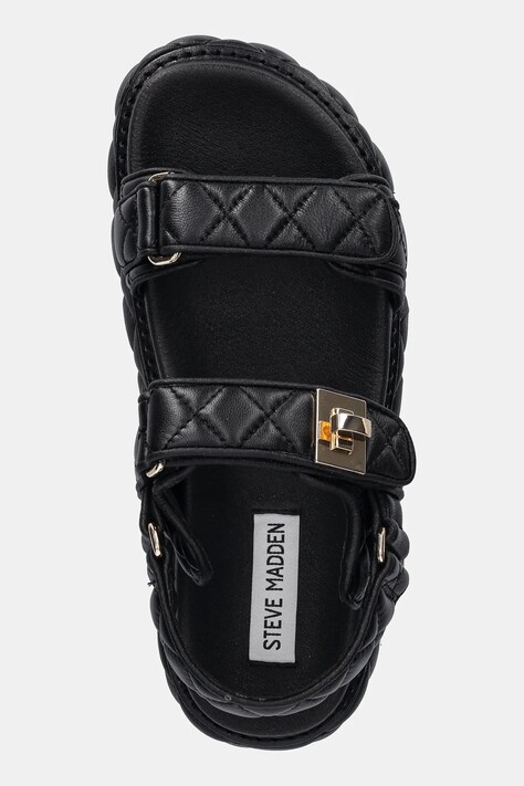 Шкіряні сандалі Steve Madden Bigmona — SS25-OBD1P4, чорний — фото 4