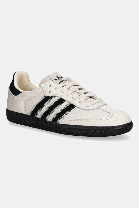 adidas Originals leather sneakers Samba OG W beige color JP5329