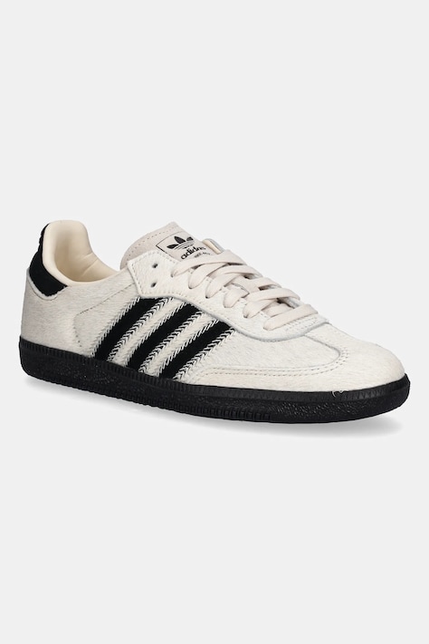 Kožené tenisky adidas Originals Samba OG W dámské, béžová barva, JP5329
