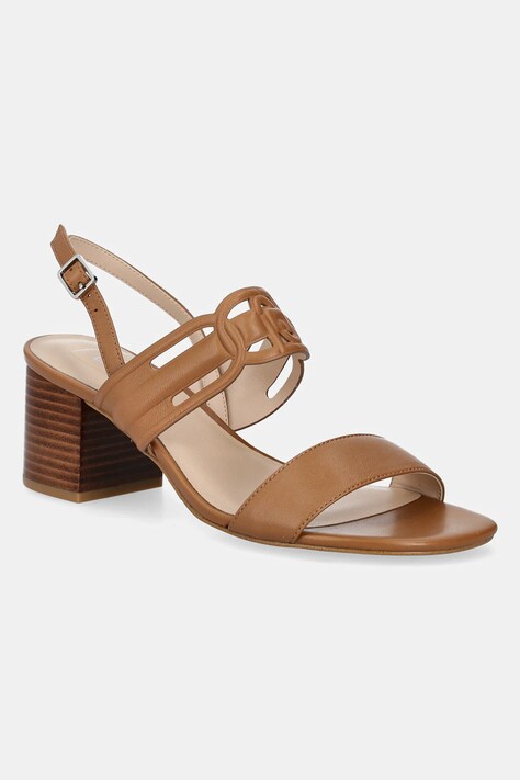 Liu Jo sandale de piele SOFI 02 culoarea maro, SA5149P0062S1853