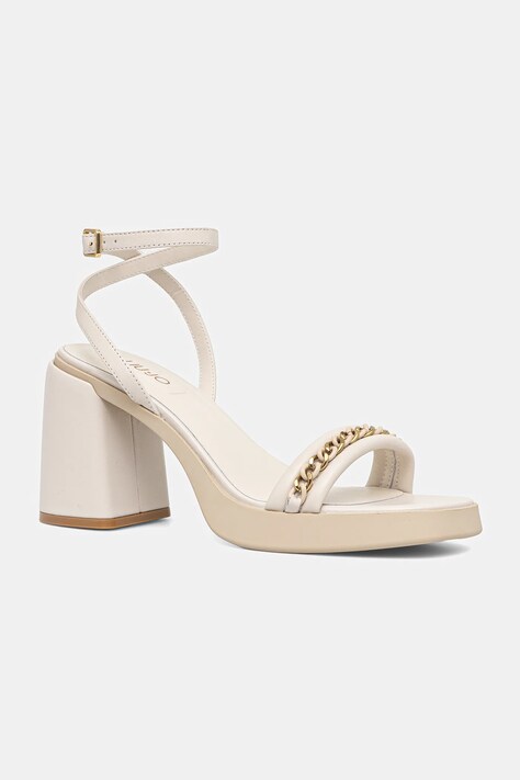 Liu Jo sandale de piele GISELE 11 culoarea bej, SA5097P0062S1401