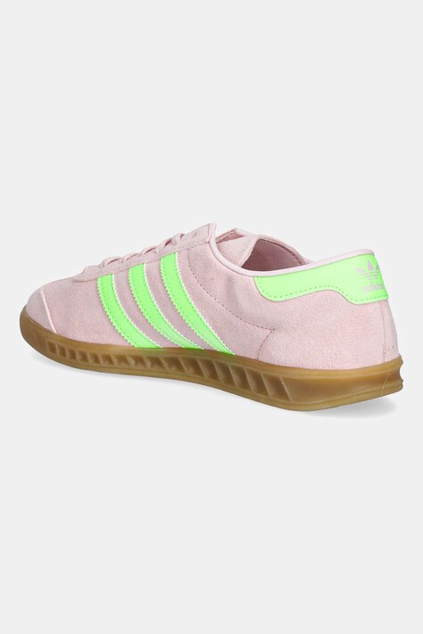 Замшеві кросівки adidas Originals Hamburg W — SS25-OBD232, рожевий — фото 3