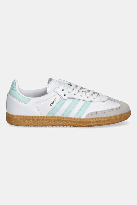 Шкіряні кросівки adidas Originals SAMBA OG — SS25-OBD249, бірюзовий — фото 2