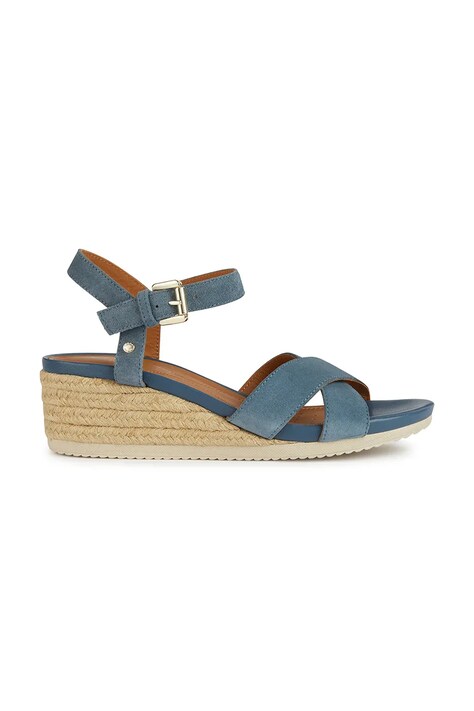 Geox sandale din piele intoarsa D ISCHIA CORDA C culoarea albastru marin, D02HHC 00022 C4005