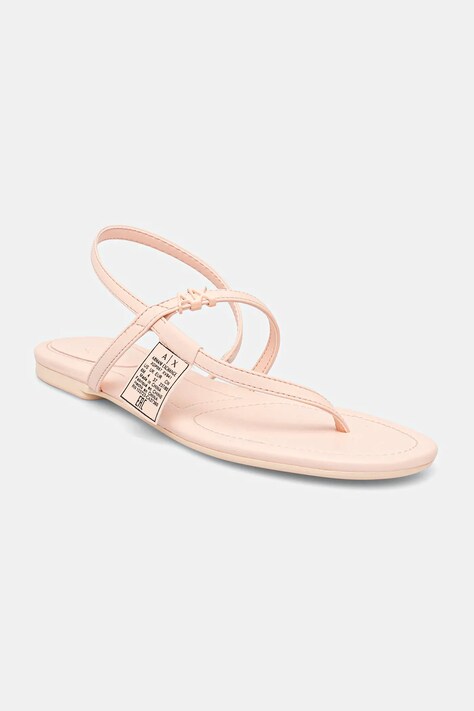 Σανδάλια Armani Exchange χρώμα: ροζ, XDP057 XV841 01081
