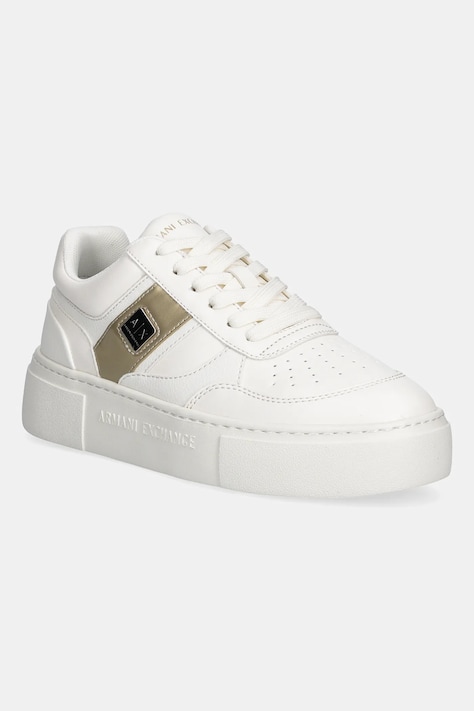Armani Exchange sneakers femei, culoarea bej, XDX176 XV917 T779