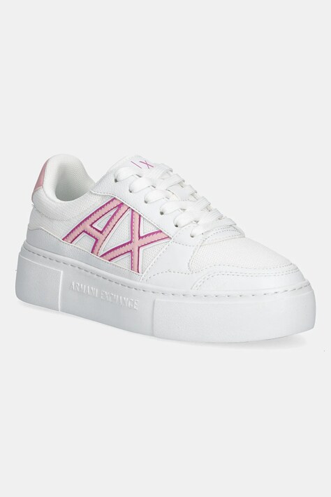 Sneakers boty Armani Exchange bílá barva, XDX178 XV929 S935