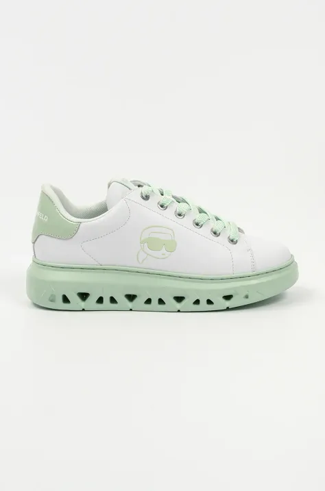 Karl Lagerfeld sneakers in pelle KAPRI KITE donna colore verde KL64525