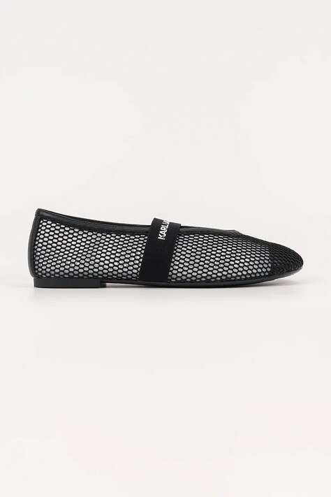 Baleríny Karl Lagerfeld KARO černá barva, KL40125