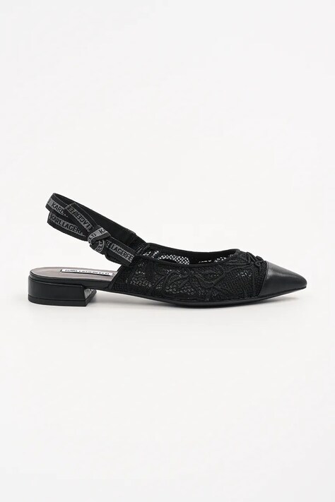 Karl Lagerfeld balerini KERRIE culoarea negru, cu toc deschis, KL40152A