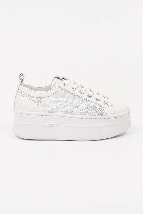 Karl Lagerfeld sneakers KOBO III femei, culoarea alb, KL65011F