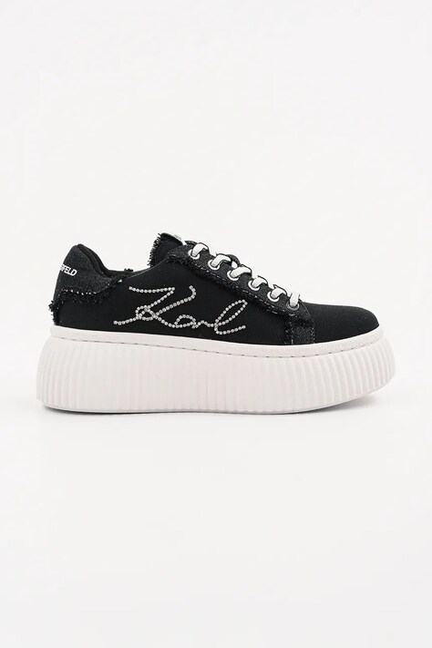 Karl Lagerfeld sneakersy KREEPER LO damskie kolor czarny KL42372S