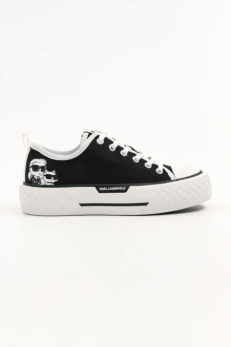 Tenisky Karl Lagerfeld KAMPUS MAX III černá barva, KL60614T