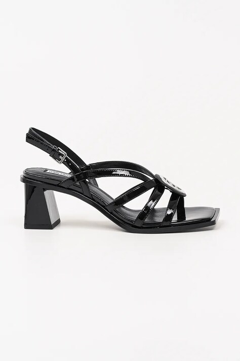 Karl Lagerfeld sandale de piele BEKKI culoarea negru, KL32625
