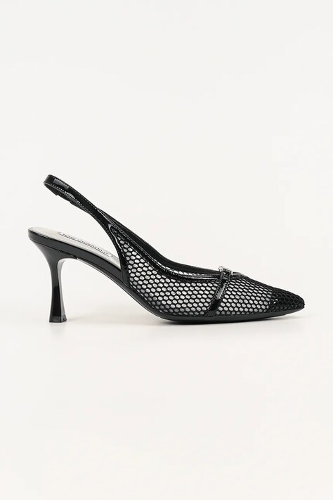 Karl Lagerfeld pantofi cu toc SIENNA culoarea negru, KL32704A