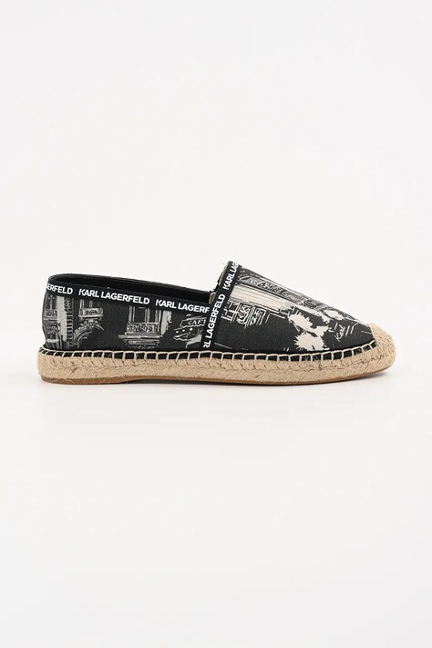 Karl Lagerfeld espadrile KAMINI culoarea negru, KL80125A