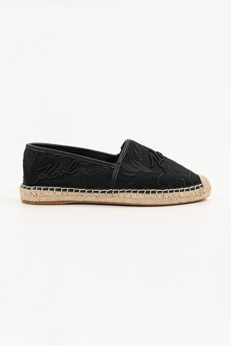 Karl Lagerfeld espadrile KAMINI culoarea negru, KL80121A