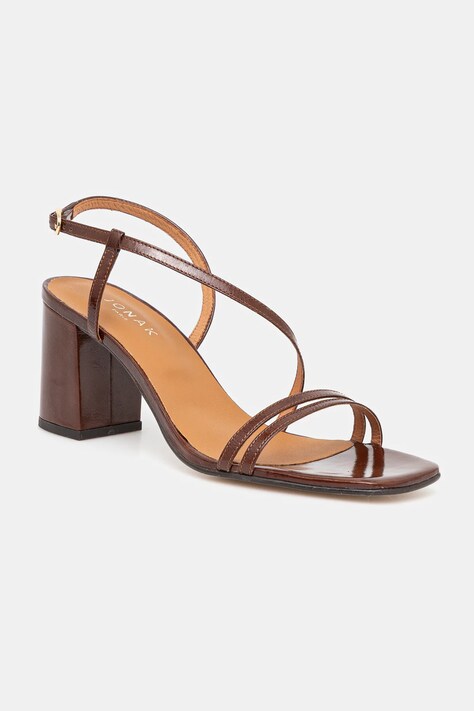 Jonak sandale de piele VAKA culoarea maro, 3800048