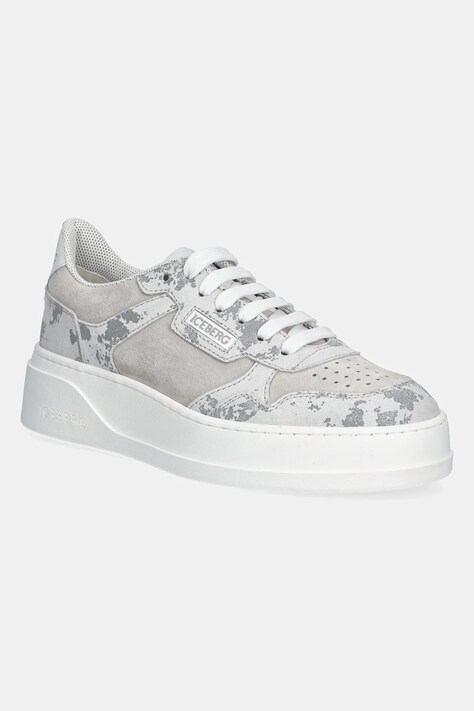 Iceberg sneakers din piele intoarsă Clock V2 femei, culoarea gri, ID21130E